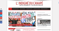Desktop Screenshot of indigne-du-canape.com