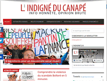 Tablet Screenshot of indigne-du-canape.com